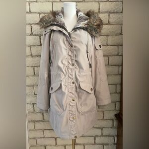 1 Madison Expedition Women's Beige Parka Coat size XL